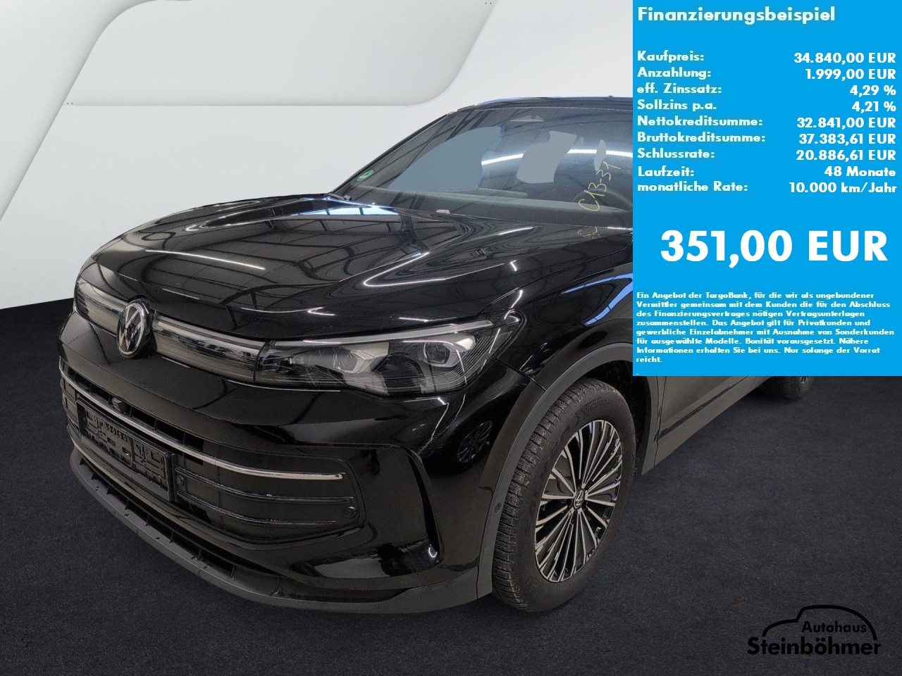 VW Tiguan GOAL 1.5eTSI DSG IQ.Light NAV AHK AreaView Bluetooth Navi LED Klima Einparkhilfe el. Fenster