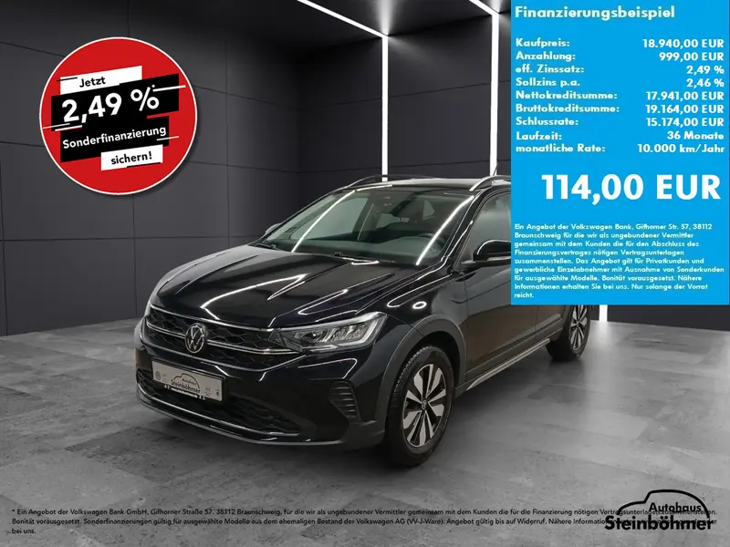 VW Taigo Goal 1.0TSI LED NAV SHZ ACC AppCon Bluetooth Navi Klima Einparkhilfe el. Fenster
