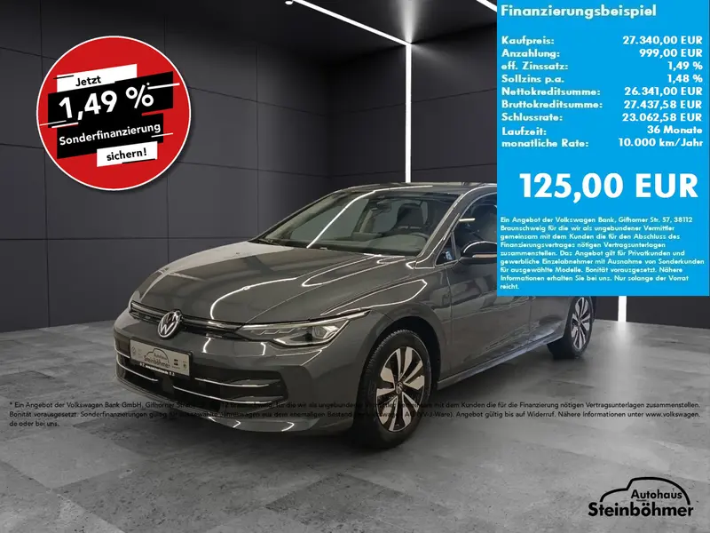 VW Golf GOAL 1.5eTSI DSG LEDPlus NAV AHK RearView Bluetooth Navi LED Klima Einparkhilfe el. Fenster