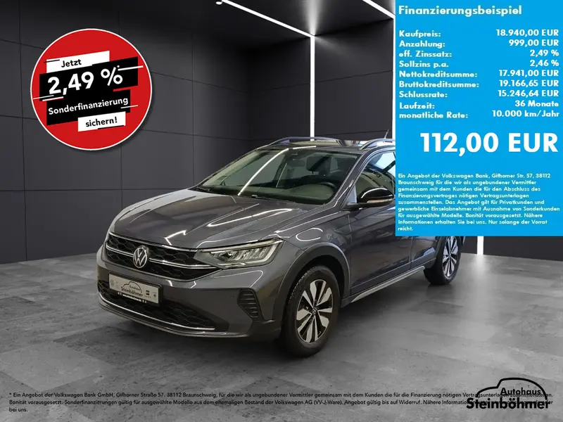 VW Taigo Goal 1.0TSI LED NAV ACC SHZ AppCon Bluetooth Navi Klima Einparkhilfe el. Fenster