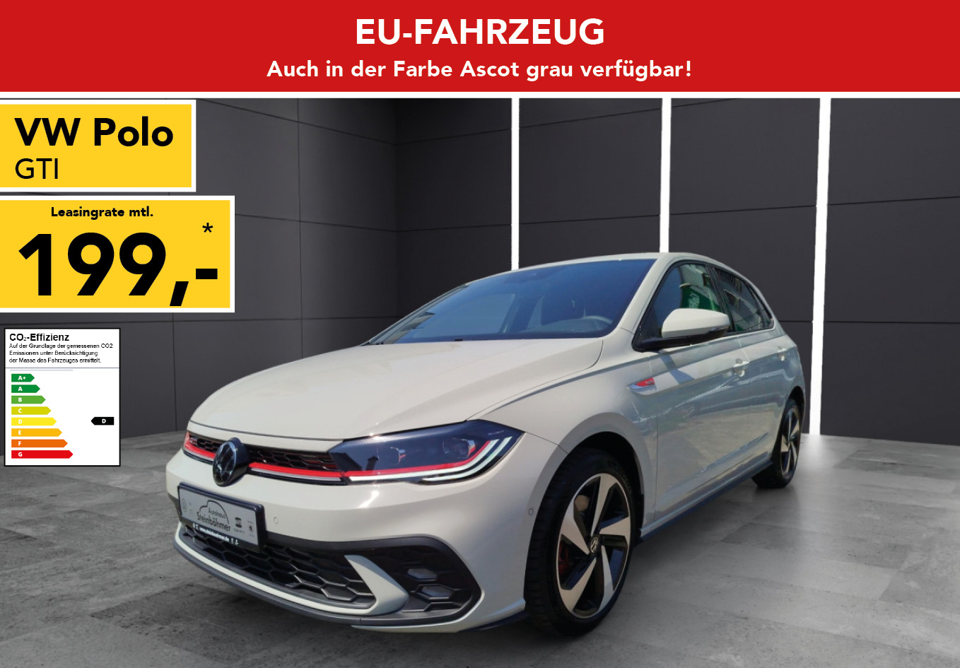VW T-Cross in gelb, mtl. Leasingrate 186€