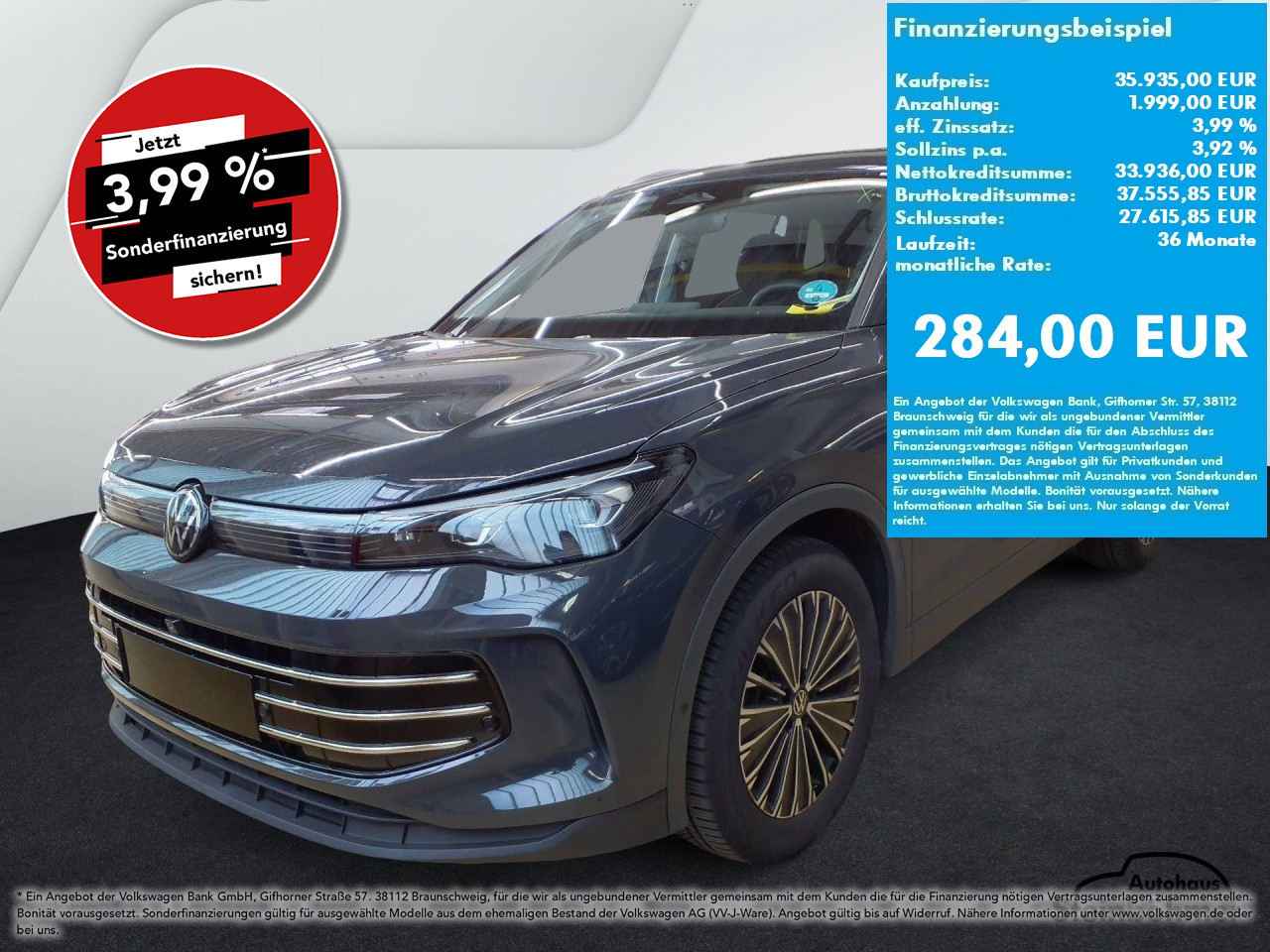 VW Tiguan Elegance 1.5eTSI DSG IQ.Light NAV AHK Bluetooth Navi Klima Einparkhilfe el. Fenster