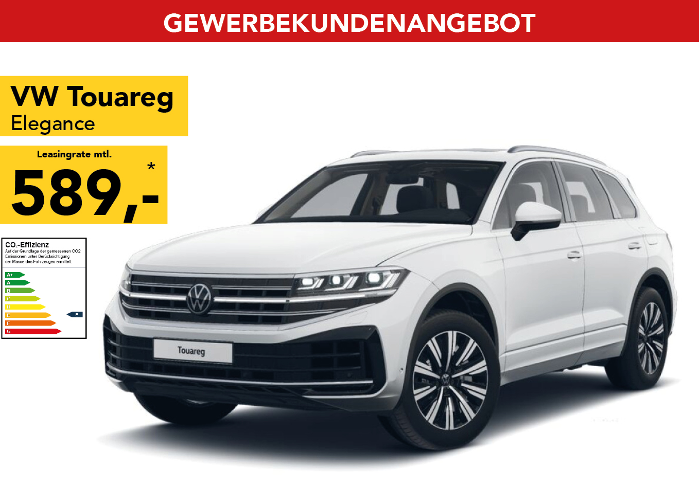 VW Touareg in weiss
