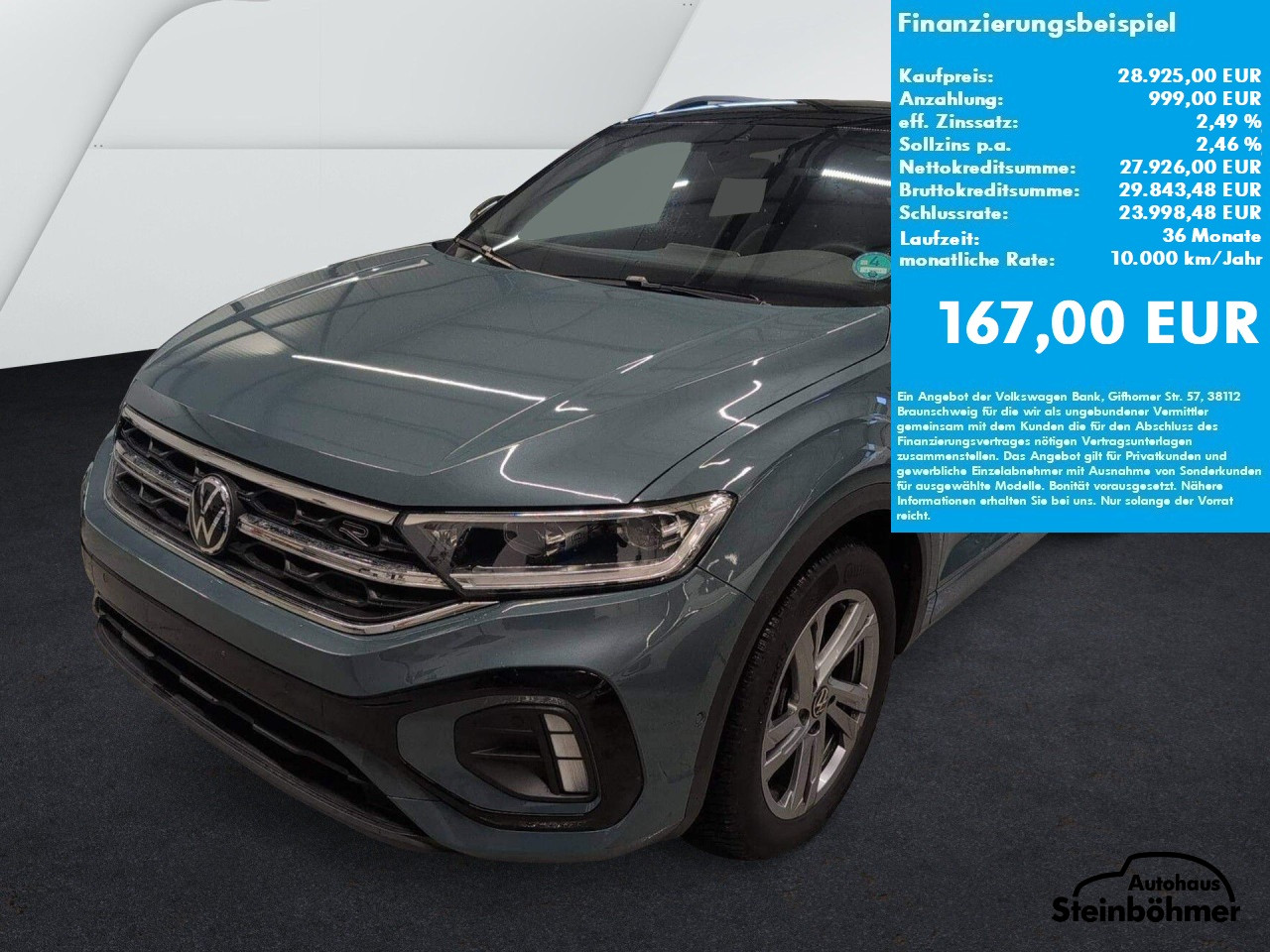 VW T-Roc R-Line 1.5TSI DSG LEDPlus NAV AHK ACC Bluetooth Navi LED Klima Einparkhilfe el. Fenster