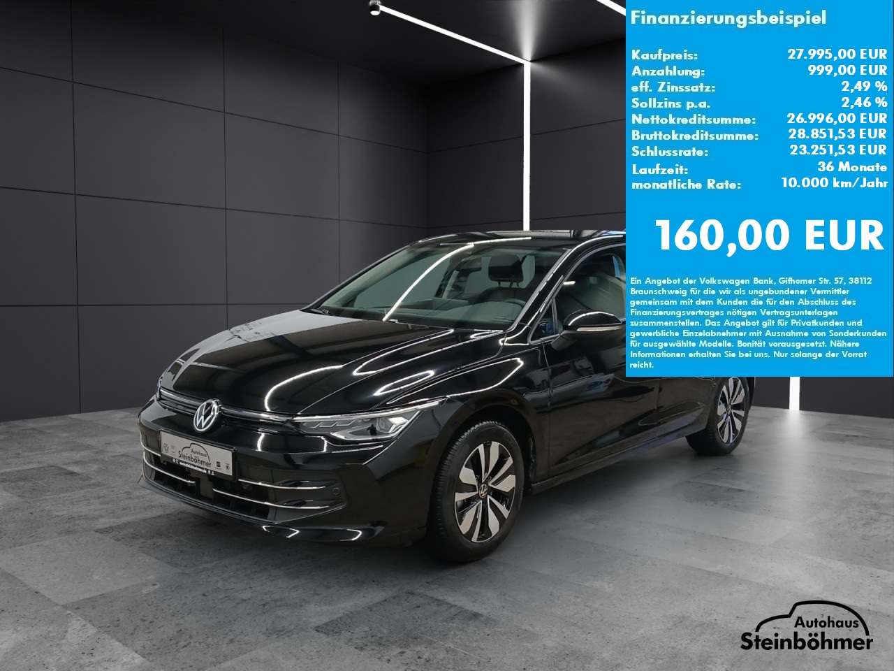 VW Golf Goal 1.5eTSI DSG LEDPlus NAV AHK ACC RearView Bluetooth Navi LED Klima Einparkhilfe el. Fenster