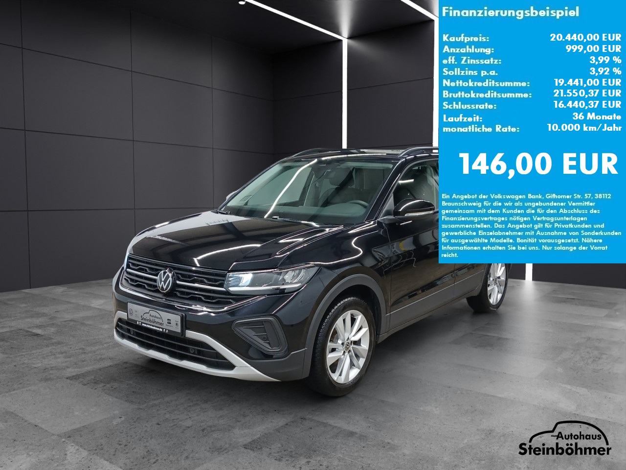 VW T-Cross GOAL 1.0TSI LED NAV ACC SHZ AppCon Bluetooth Navi Klima Einparkhilfe el. Fenster