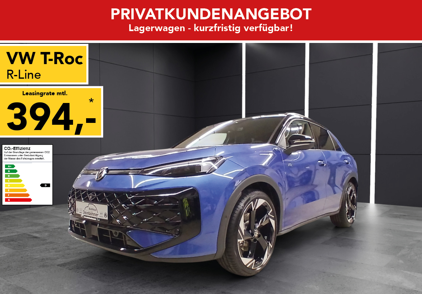 VW T-Roc R-Line 1.5 eTSI Navi, EasyOpen, BlackStyle