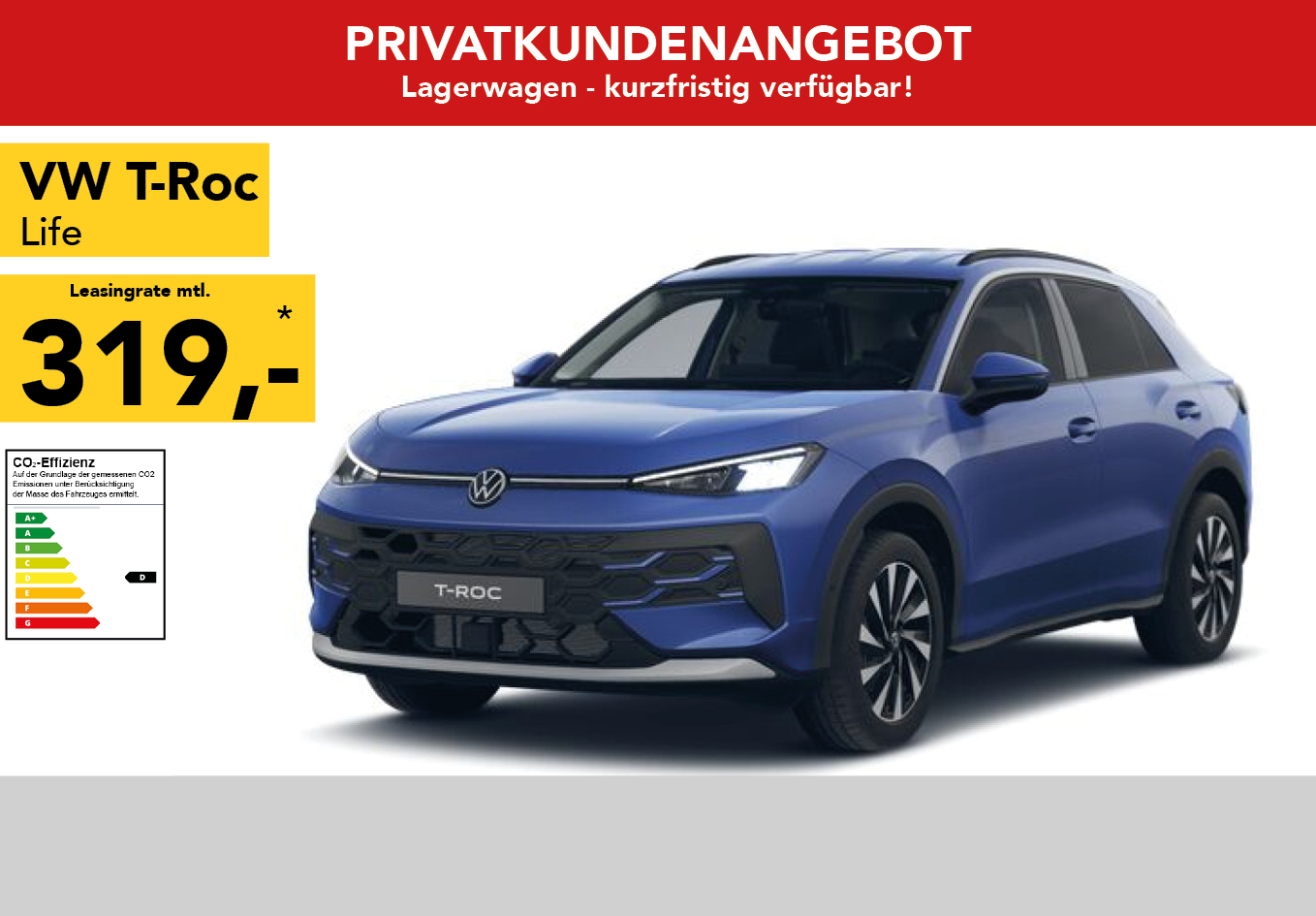 VW T-Roc Life 1.5 eTSI DSG, Navi, Lima17, Winterpaket