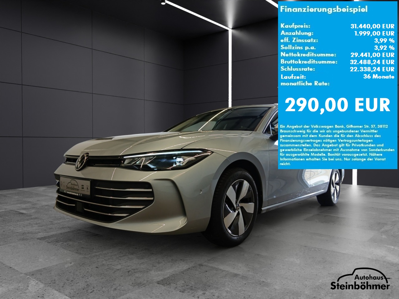 VW Passat Business 1.5eTSI DSG LED NAV AHK ACC Bluetooth Navi Klima Einparkhilfe el. Fenster