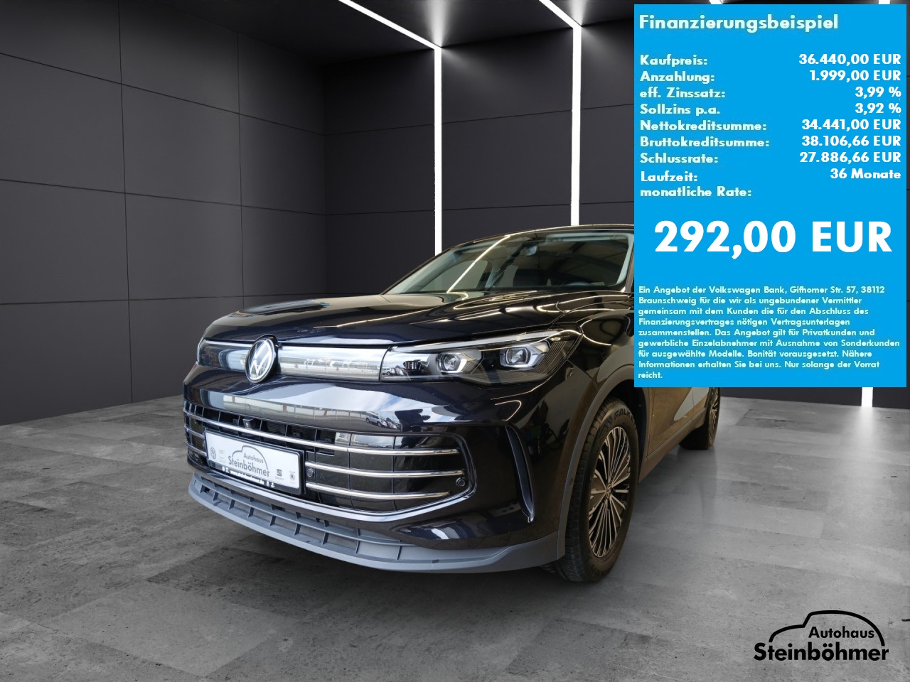 VW Tiguan Elegance 1.5eTSI DSG IQ.Light NAV AHK ACC Bluetooth Navi LED Klima Einparkhilfe el. Fenster