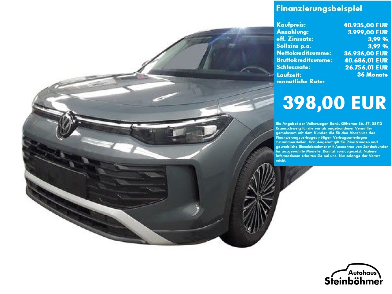 VW Tayron Life 1.5eTSI DSG LED AppCon AHK ACC Bluetooth Klima Einparkhilfe el. Fenster