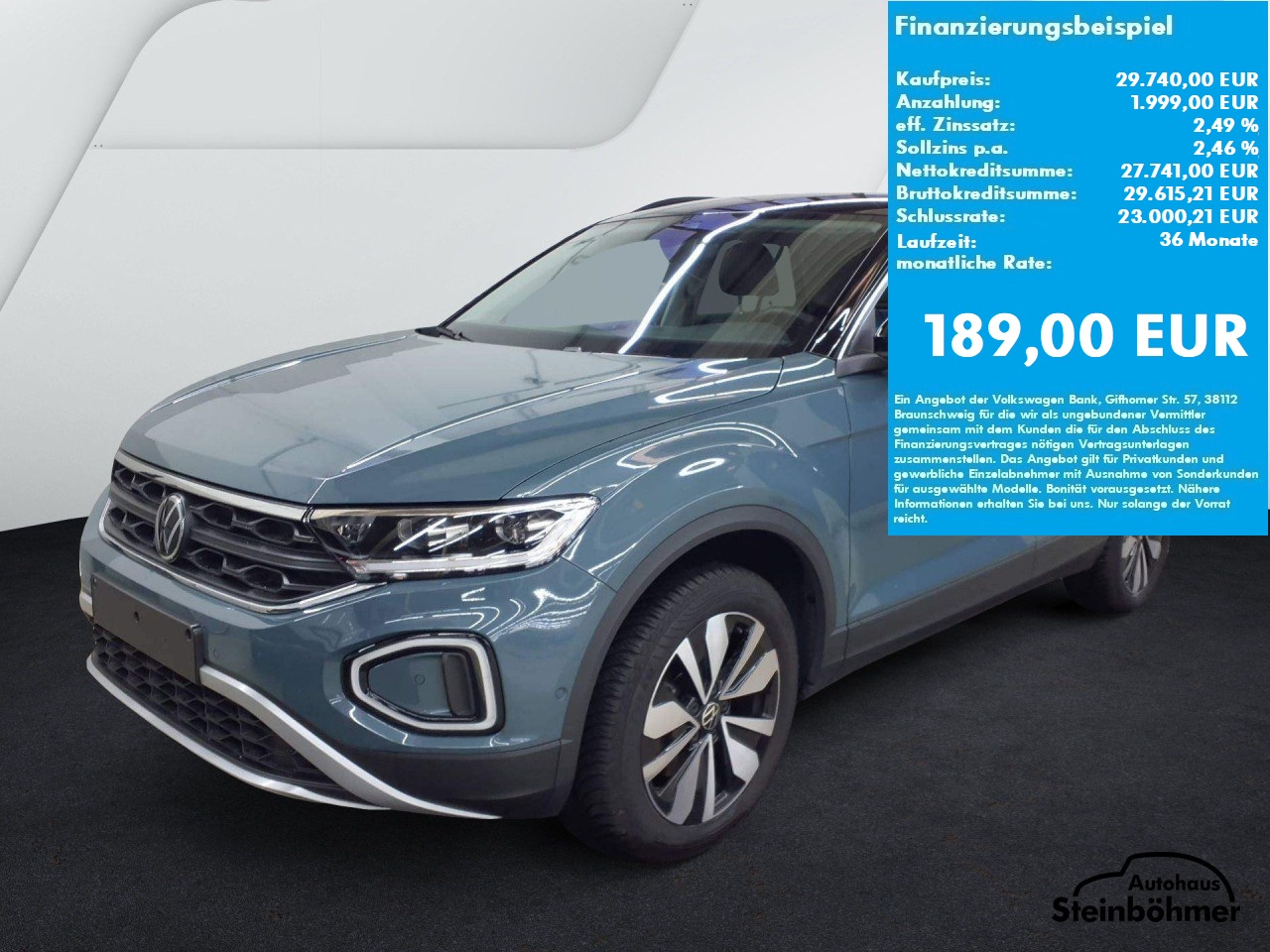 VW T-Roc GOAL 2.0TDI DSG LEDPlus NAV AHK ACC RearView Bluetooth Navi LED Klima Einparkhilfe el. Fenster