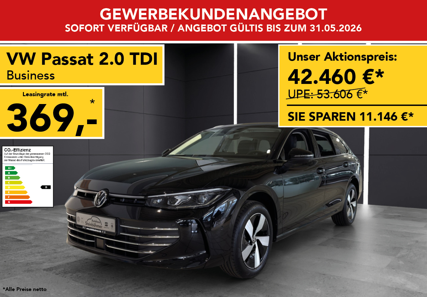 VW Passat Business 2.0 TDI