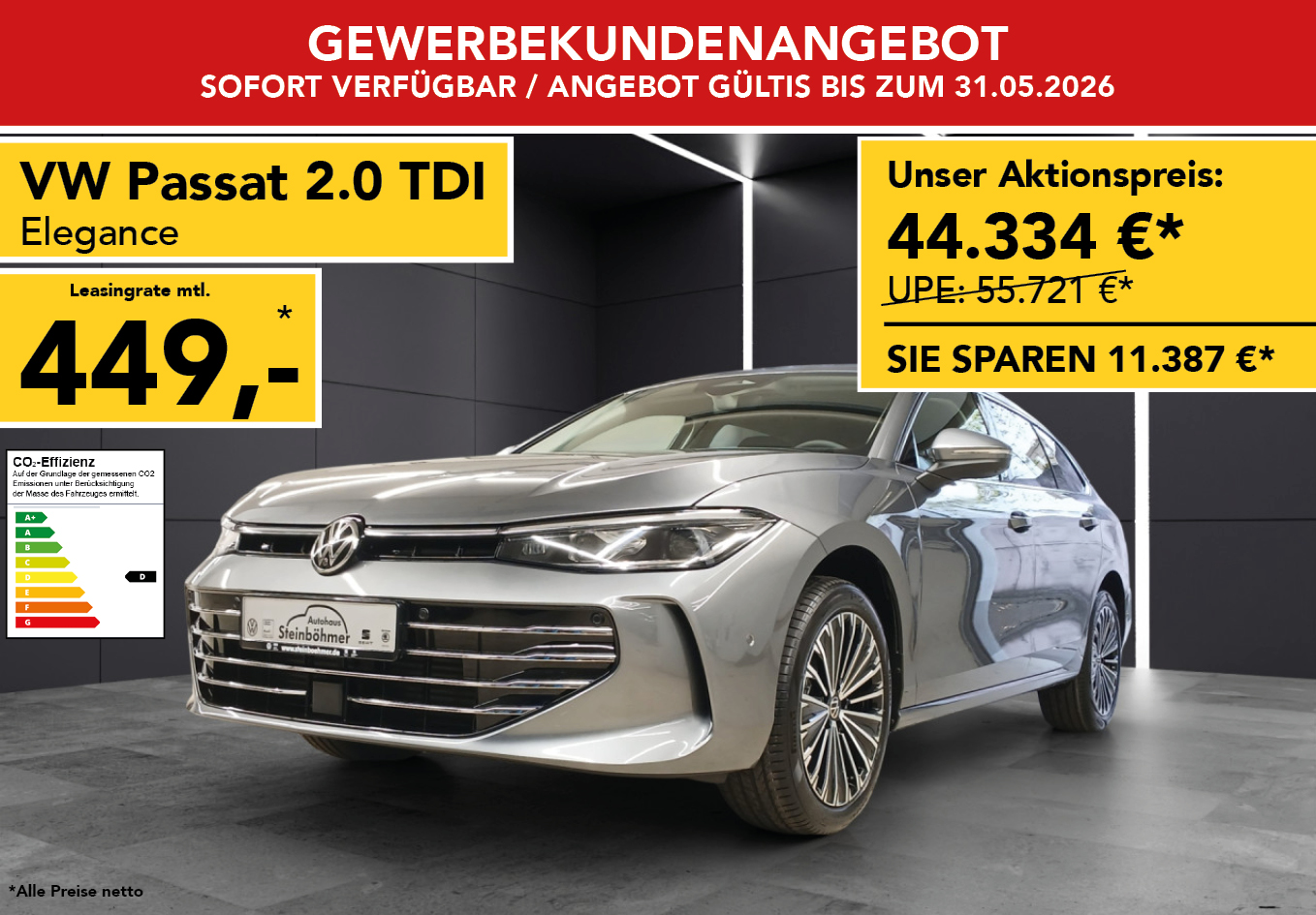 VW Passat Elegance 2.0 TDI DSG
