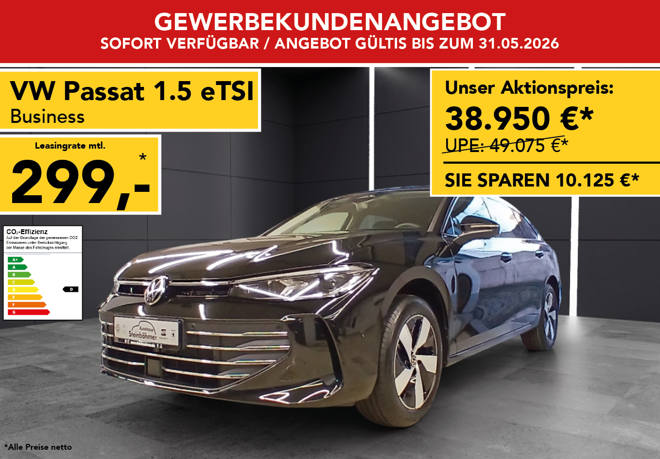 VW Passat Business 1.5 eTSI