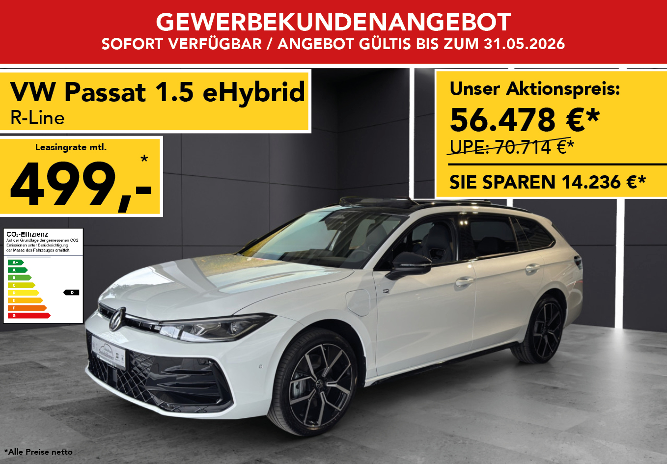 VW Passat R-Line 1.5 eHybrid DSG
