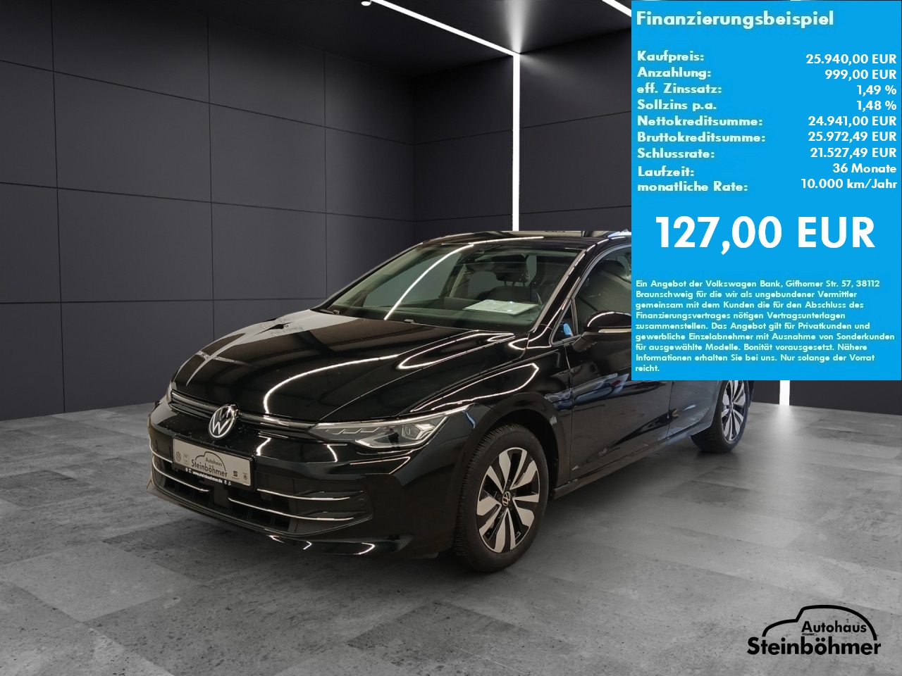 VW Golf GOAL 1.5eTSI DSG LEDPlus NAV AHK ACC Bluetooth Navi LED Klima Einparkhilfe el. Fenster