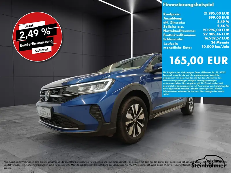 VW Taigo Move 1.0TSI DSG LED AppCon ACC SHZ Bluetooth Navi Klima Einparkhilfe el. Fenster