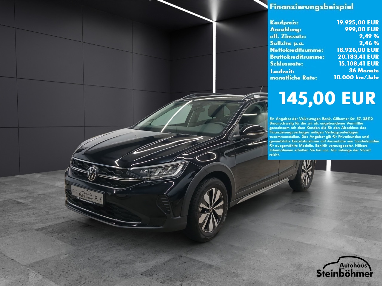 VW Taigo Goal 1.0TSI LED NAV ACC SHZ AppCon Bluetooth Navi Klima Einparkhilfe el. Fenster
