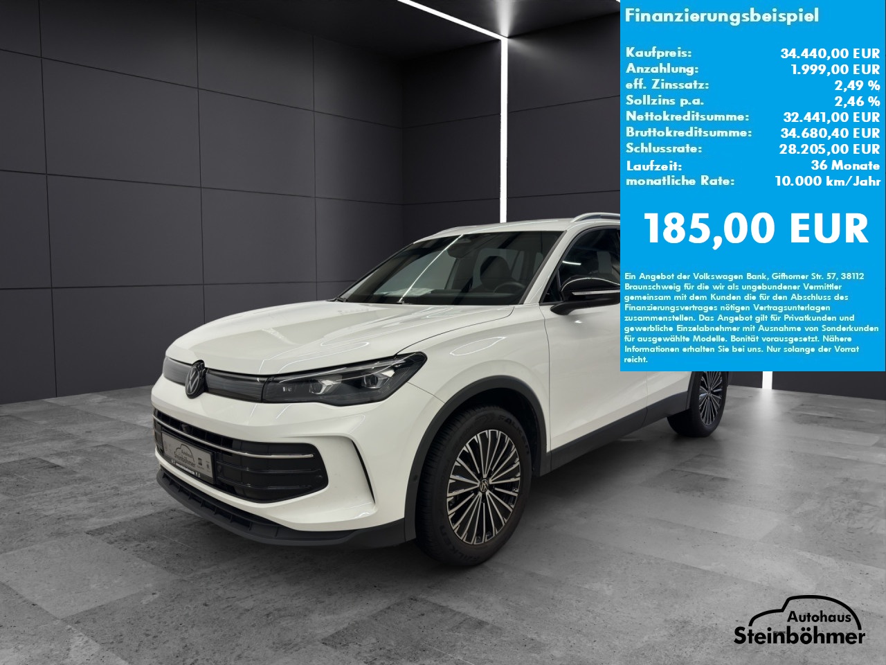 VW Tiguan Goal Plus 2.0TDI DSG IQ.Light NAV AHK Bluetooth Head Up Display Navi LED Klima Einparkhilfe el. Fenster