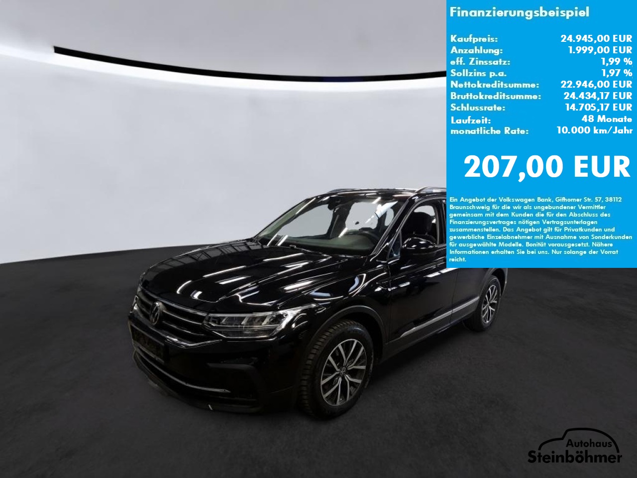 VW Tiguan Life 2.0TDI DSG LED NAV AHK ACC RearView Bluetooth Navi Klima Einparkhilfe el. Fenster