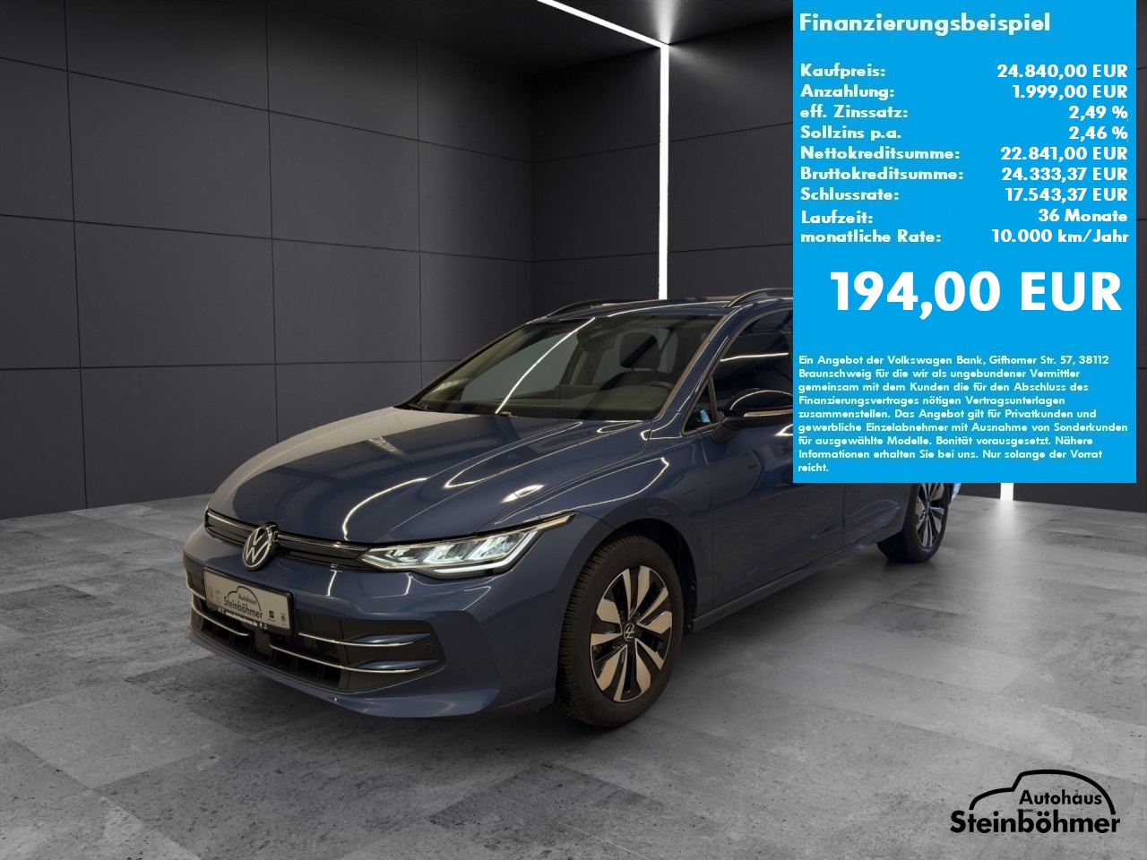 VW Golf Variant Goal 1.5TSI LED NAV ACC RearView Bluetooth Navi Klima Einparkhilfe el. Fenster