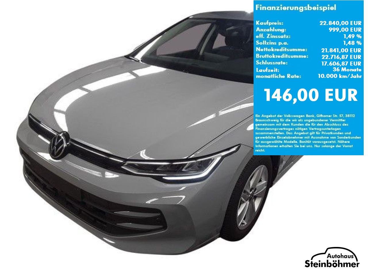 VW Golf Life 1.5TSI LED NAV ACC SHZ AppCon Bluetooth Navi Klima Einparkhilfe el. Fenster