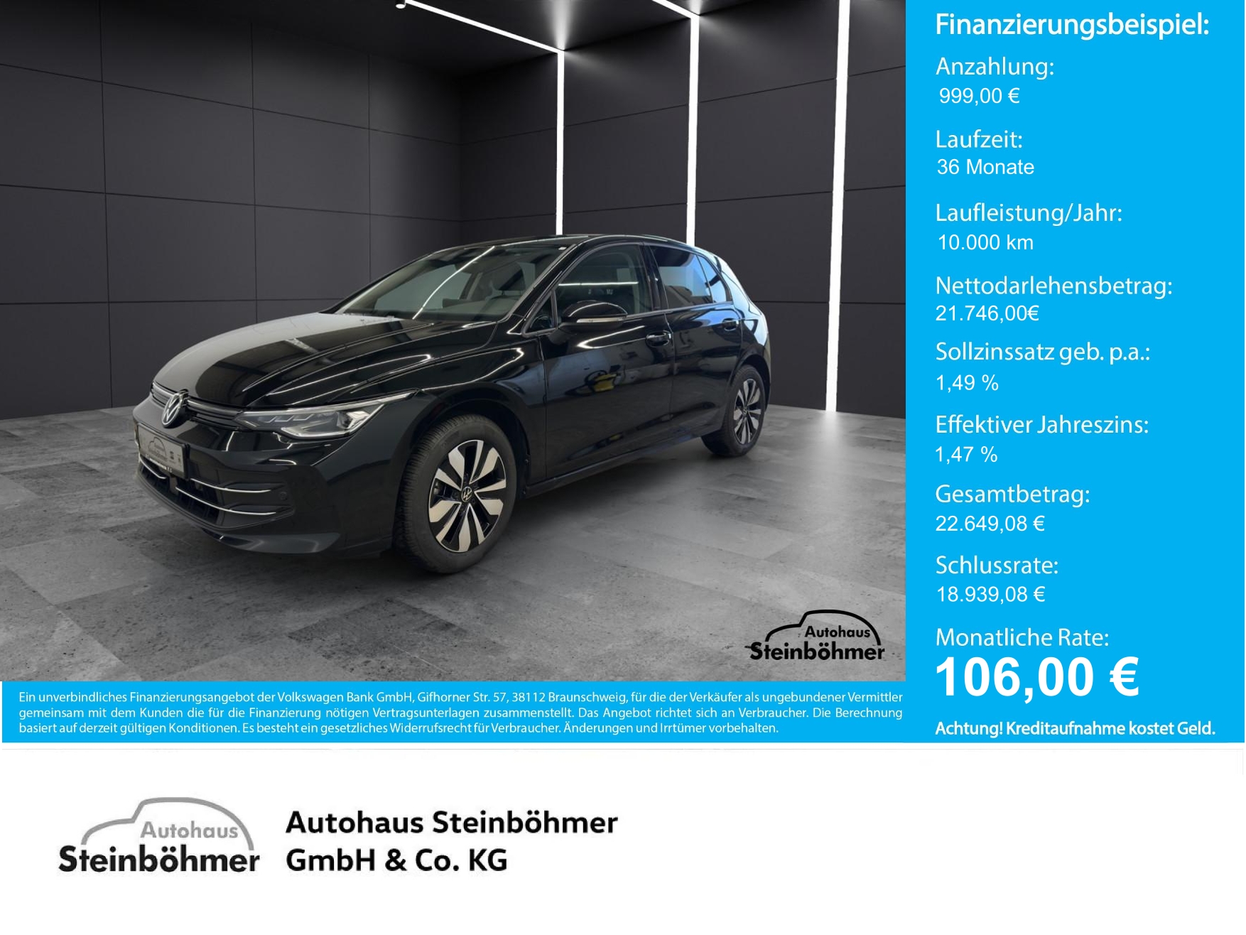 VW Golf Goal 1.5TSI LEDPlus NAV AHK ACC SHZ RearView Bluetooth Navi LED Klima Einparkhilfe el. Fenster