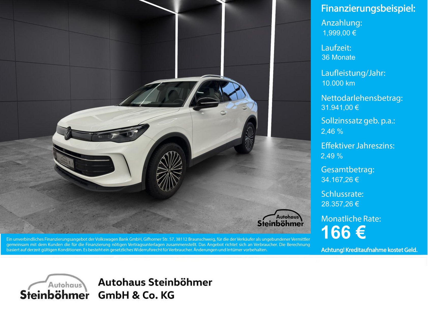 VW Tiguan Goal Plus 2.0TDI DSG IQ.Light NAV AHK Bluetooth Head Up Display Navi LED Klima Einparkhilfe el. Fenster
