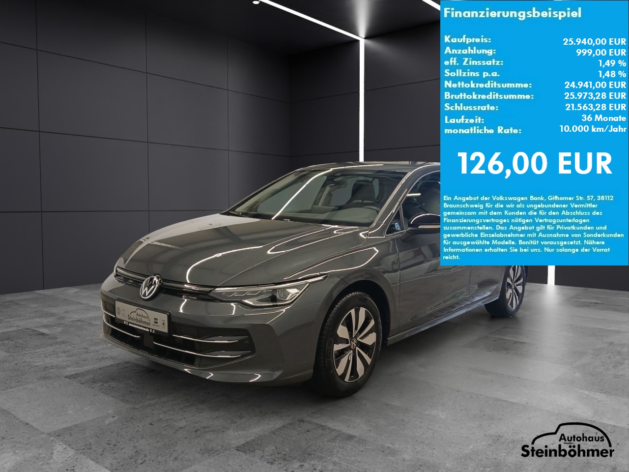 VW Golf GOAL 1.5eTSI DSG LEDPlus NAV AHK RearView Bluetooth Navi LED Klima Einparkhilfe el. Fenster